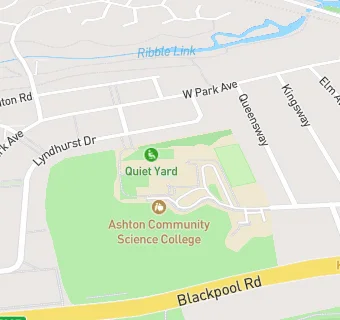 map for Ashton Community Science College