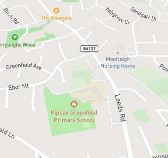 map for Kippax Greenfield Primary School