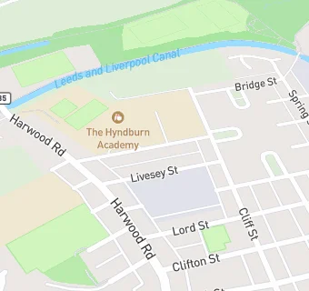 map for Hyndburn Academy