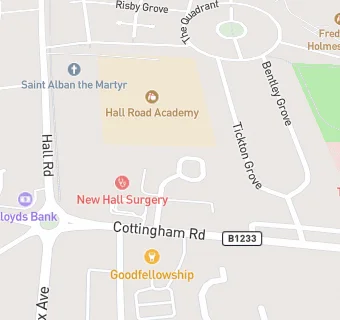 map for Modality Partnership - New Hall Surgery