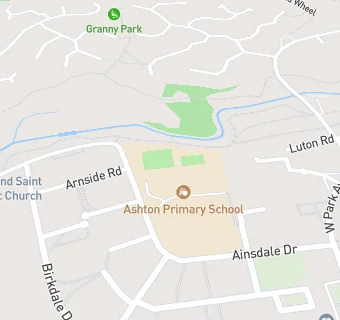 map for Ashton Primary School