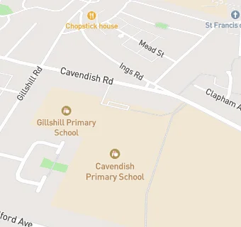 map for Cavendish Primary School