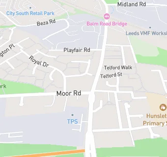 map for South Leeds At Home Scheme