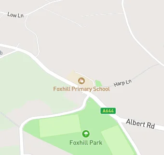 map for Foxhill Primary School