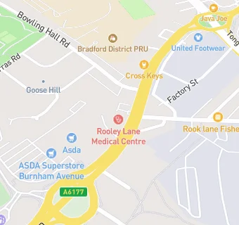 map for Bowling Highfield Medical Practice