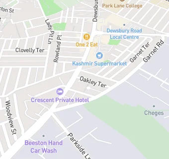 map for Oakley Medical Practice