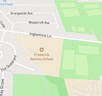 map for Frederick Holmes School