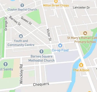 map for Barnes Square Chip Shop & Chinese Takeaway