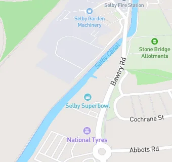 map for Selby Superbowl