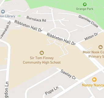 map for City of Preston High School