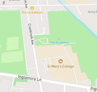 map for St Mary's College, Voluntary Catholic Academy