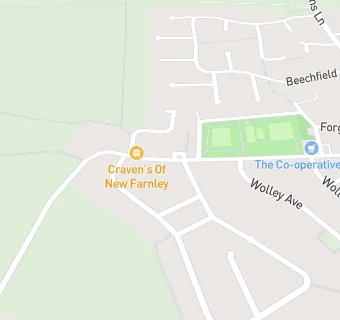 map for Craven's Of New Farnley