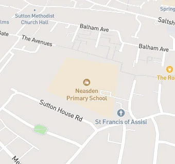 map for Neasden Primary School