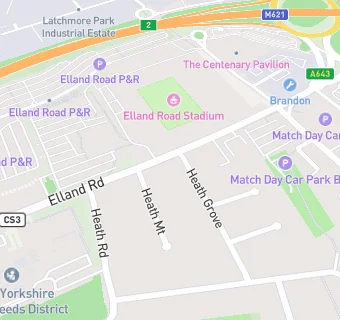 map for Subway (Elland Road)