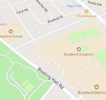 map for Bradford Cathedral Community College