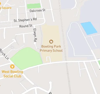 map for Bowling Park Primary School