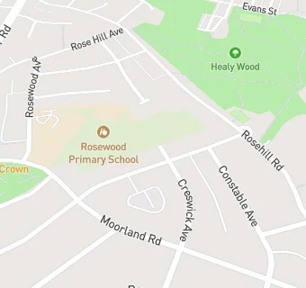 map for Burnley Rosehill Community Infant School