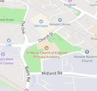 map for St Marys Church of England Primary Academy