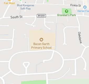 map for Bacon Garth Primary School