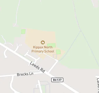 map for Kippax North Junior, Infant & Nursery School