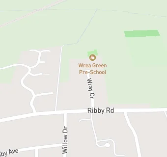 map for Wrea Green Pre - School