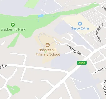 map for Brackenhill Primary School