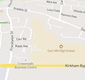 map for Carr Hill High School