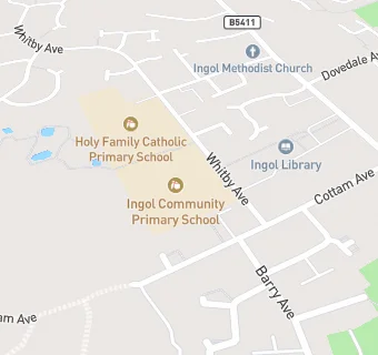 map for Ingol Community Primary School