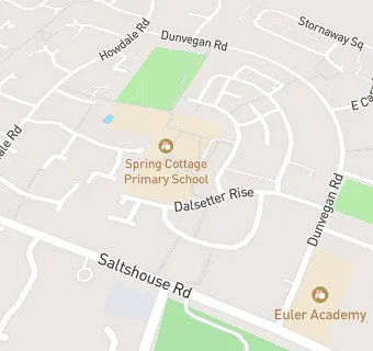 map for Spring Cottage Primary School