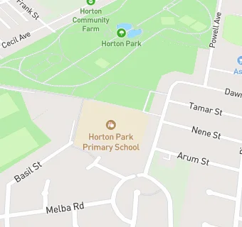 map for Horton Park Primary School