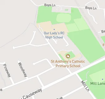 map for St Anthonys Social Centre