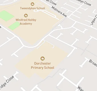 map for Dorchester Primary School