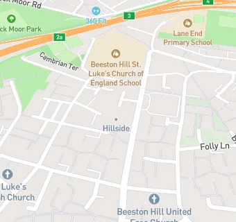 map for Beeston Hill St Luke's Church of England Primary School