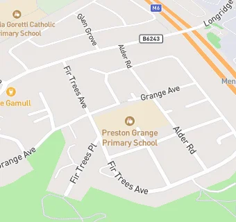 map for Grange C P School