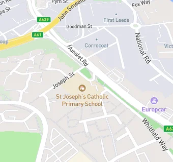 map for St Joseph's RC First School