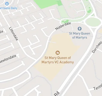 map for Hull Catering @ St Mary, Queen of the Martyrs