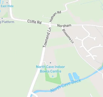 map for North Cave Indoor Bowls Club