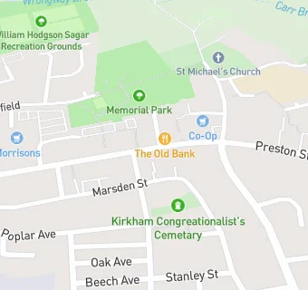 map for Kirkham Stores