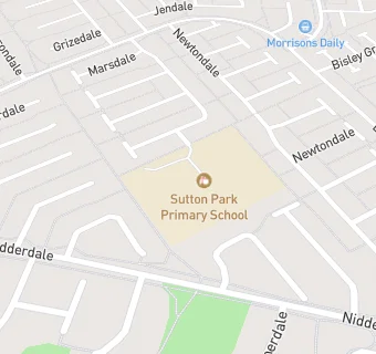 map for Sutton Park Primary School