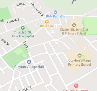 map for Clayton Conservative Club (Bar Only)