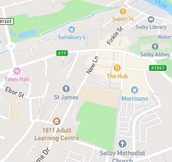 map for Selby Abbey Church of England Voluntary Controlled Primary School