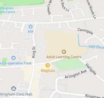 map for Cottingham Adult Learning Centre