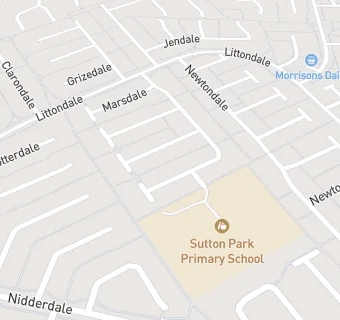 map for Sutton Park Primary School (Breakfast Club)