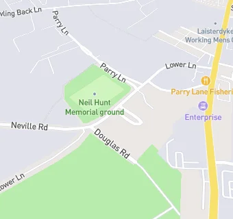 map for Bradford Dudley Hill Rugby Club