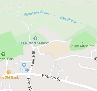 map for Kirkham St Michael's Church of England Primary School