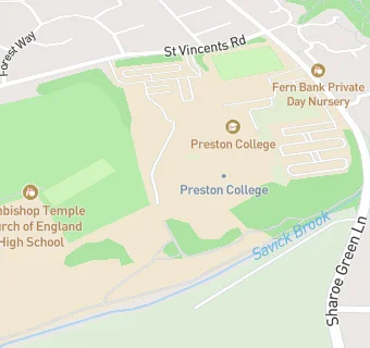 map for Preston College