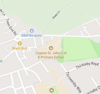 map for Clayton St John CofE Primary School