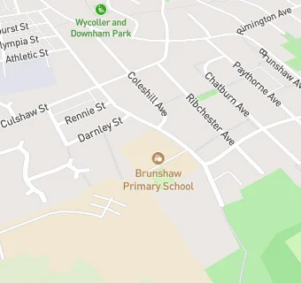 map for Burnley Brunshaw Primary School