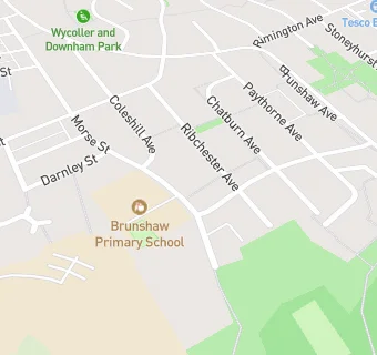 map for Brunshaw Primary School Breakfast Club