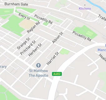 map for Abbeyfield Burnley Society